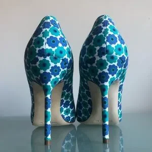 Manolo Blahnik | Shoes | Manolo Blahnik Bb Pump In Blue Multi5mm